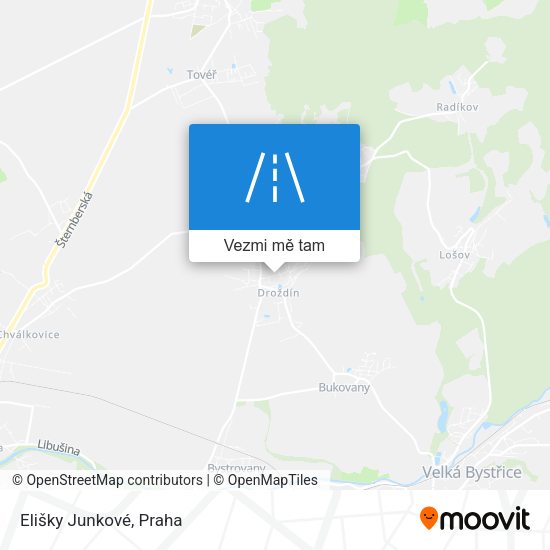 Elišky Junkové mapa