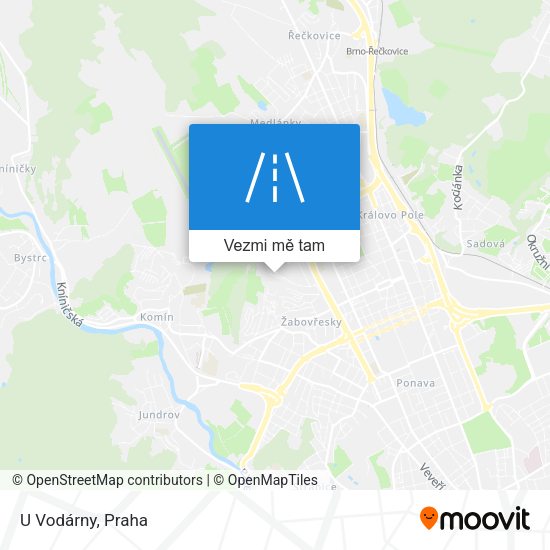 U Vodárny mapa