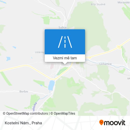Kostelní Nám. mapa