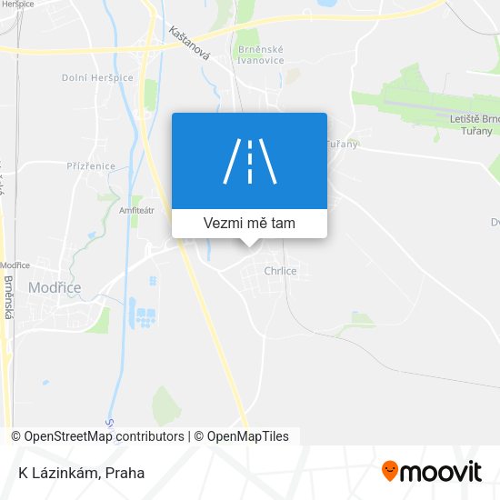 K Lázinkám mapa
