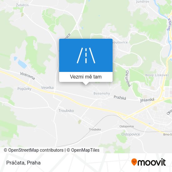 Práčata mapa