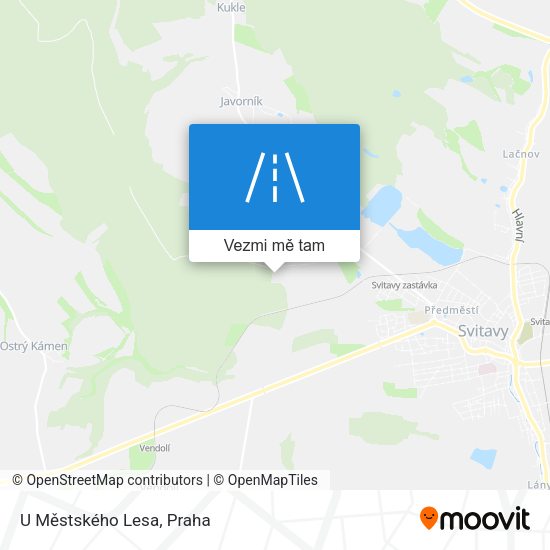 U Městského Lesa mapa