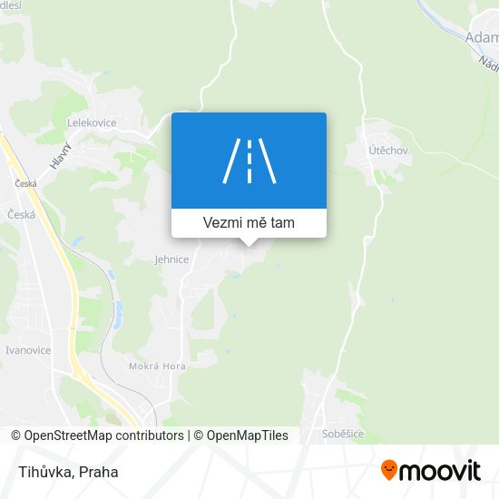 Tihůvka mapa