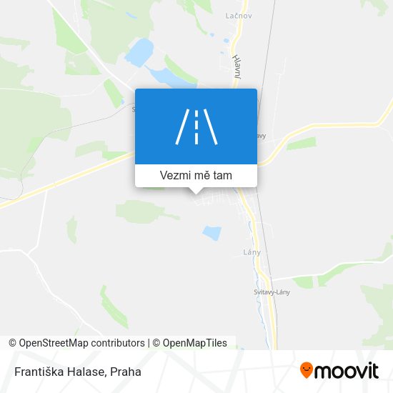 Františka Halase mapa
