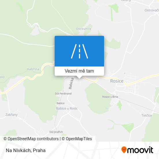 Na Nivkách mapa