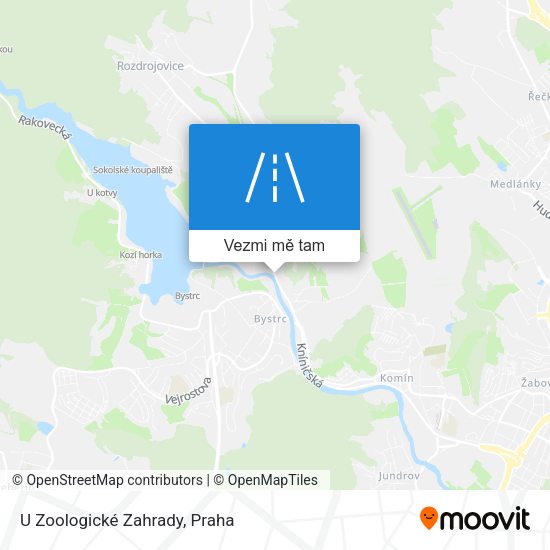 U Zoologické Zahrady mapa