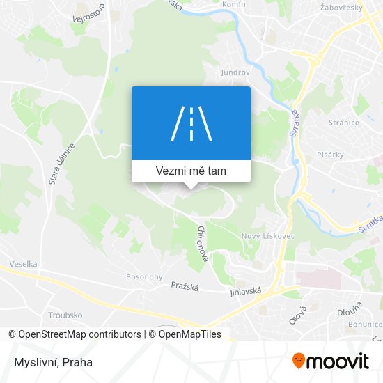 Myslivní mapa