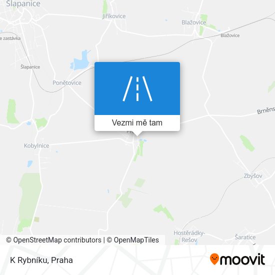K Rybníku mapa