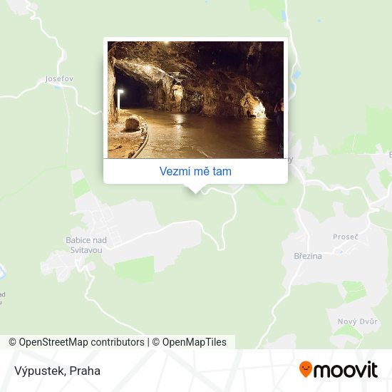 Výpustek mapa