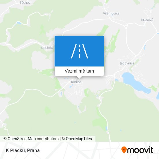 K Plácku mapa
