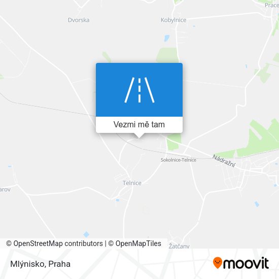 Mlýnisko mapa