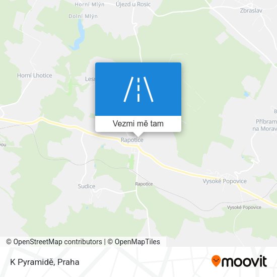 K Pyramidě mapa
