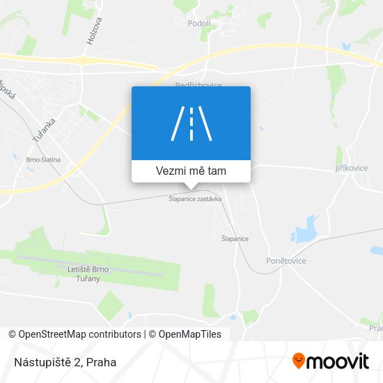 Nástupiště 2 mapa