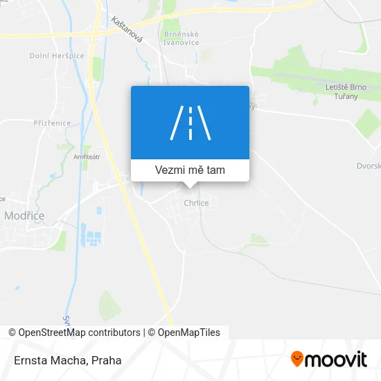 Ernsta Macha mapa