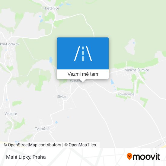 Malé Lipky mapa