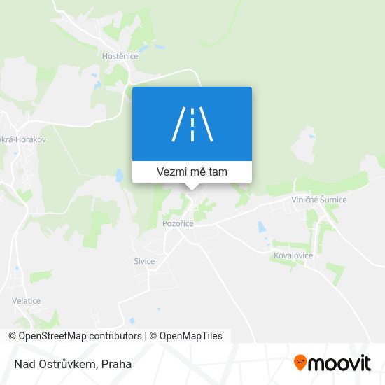 Nad Ostrůvkem mapa