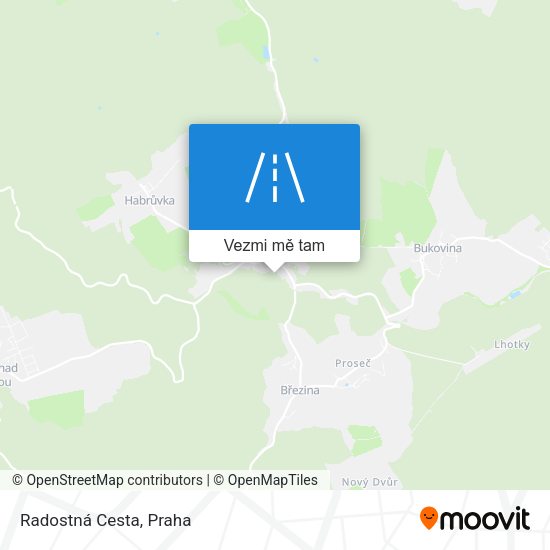 Radostná Cesta mapa