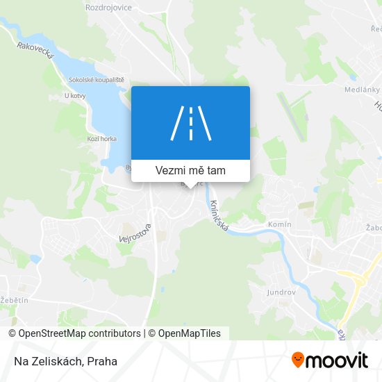 Na Zeliskách mapa