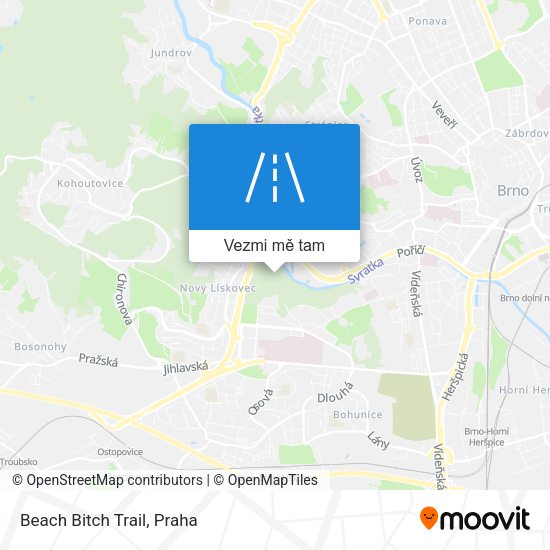 Beach Bitch Trail mapa