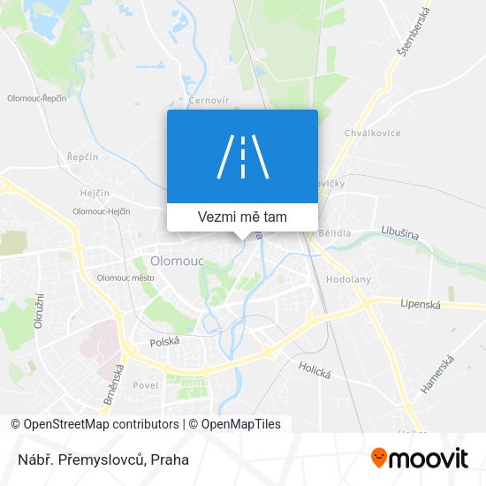 Nábř. Přemyslovců mapa