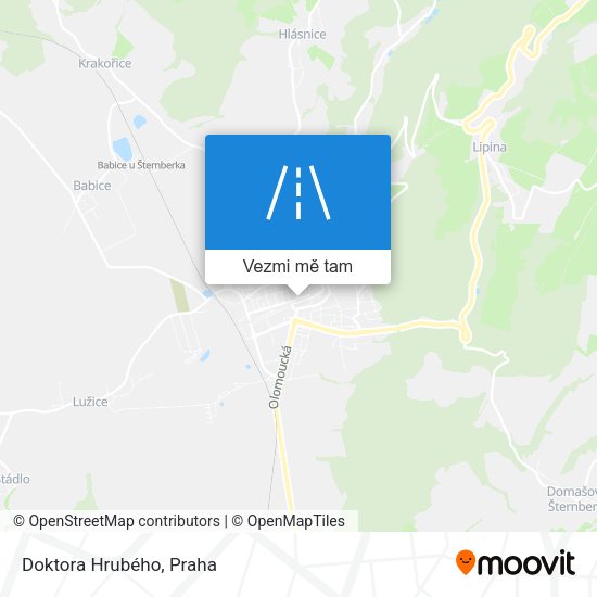 Doktora Hrubého mapa