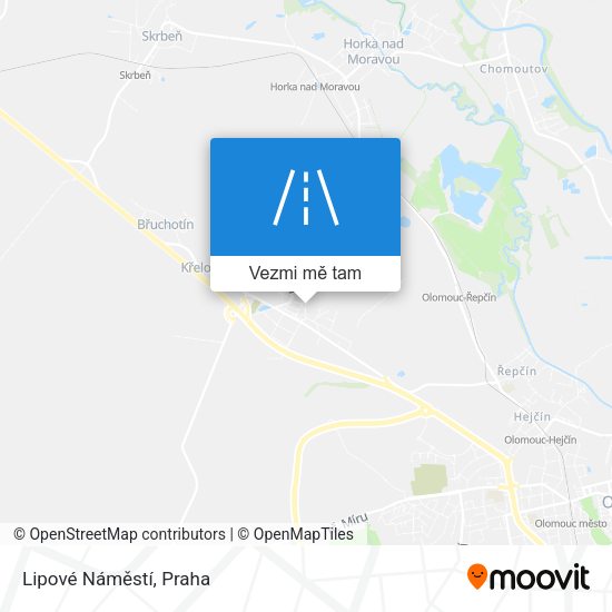 Lipové Náměstí mapa