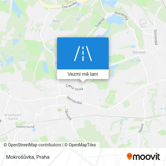 Mokrošůvka mapa
