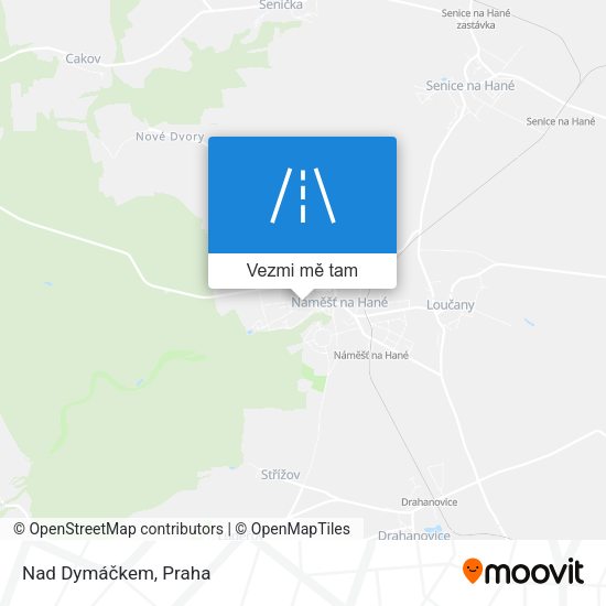 Nad Dymáčkem mapa