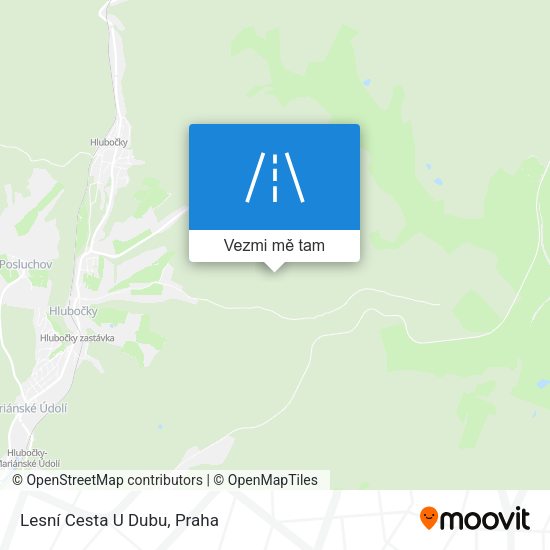 Lesní Cesta U Dubu mapa