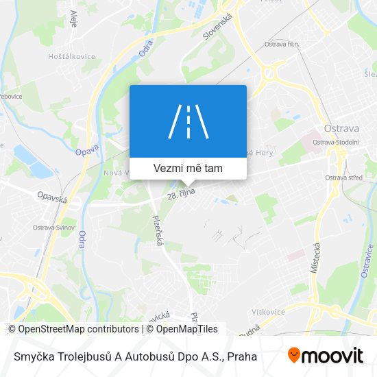Smyčka Trolejbusů A Autobusů Dpo A.S. mapa