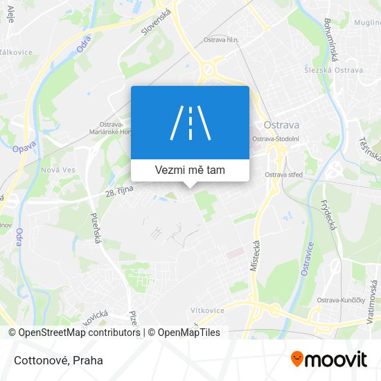 Cottonové mapa