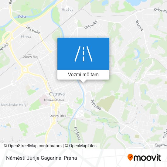 Náměstí Jurije Gagarina mapa