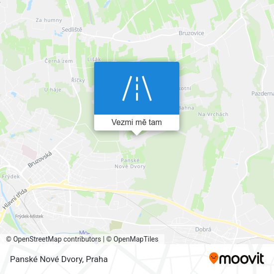 Panské Nové Dvory mapa