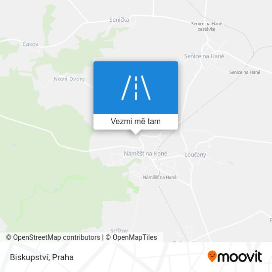 Biskupství mapa