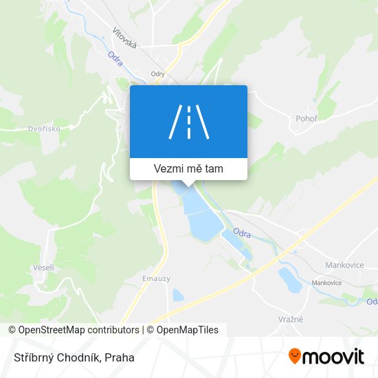 Stříbrný Chodník mapa