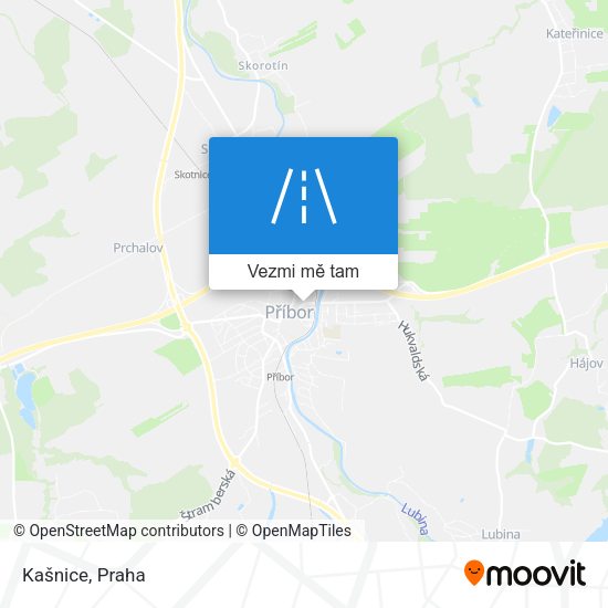 Kašnice mapa