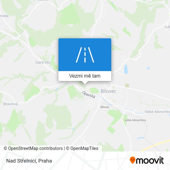 Nad Střelnicí mapa