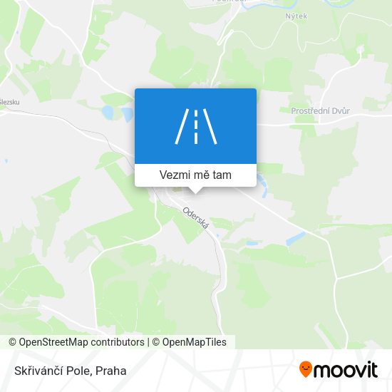 Skřivánčí Pole mapa