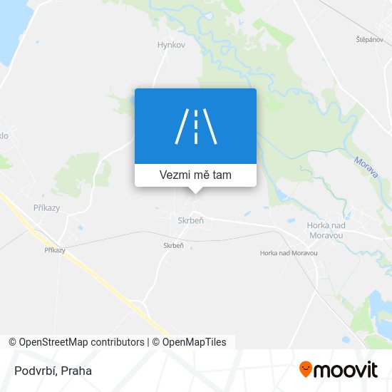 Podvrbí mapa