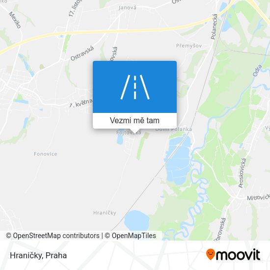Hraničky mapa