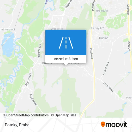 Potoky mapa