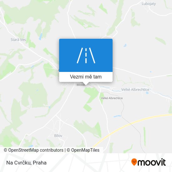 Na Cvrčku mapa