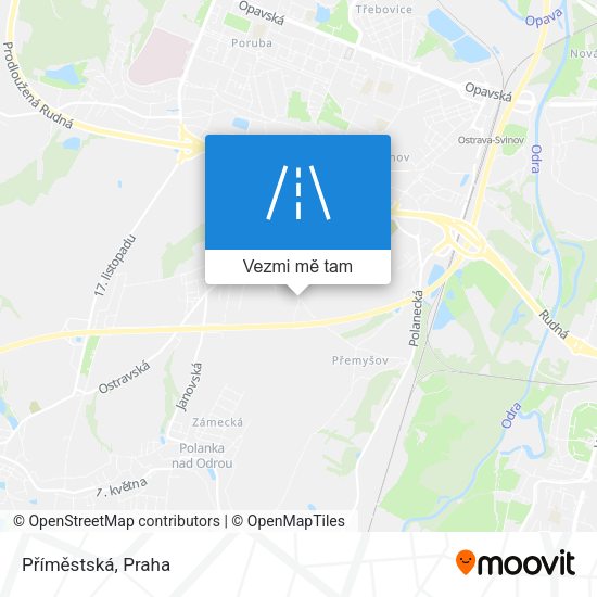 Příměstská mapa