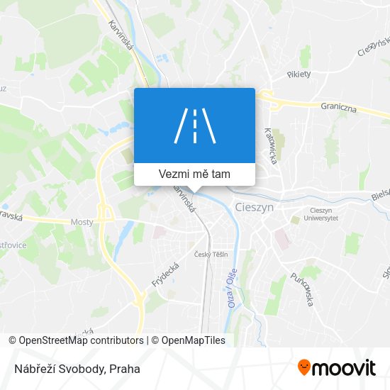 Nábřeží Svobody mapa