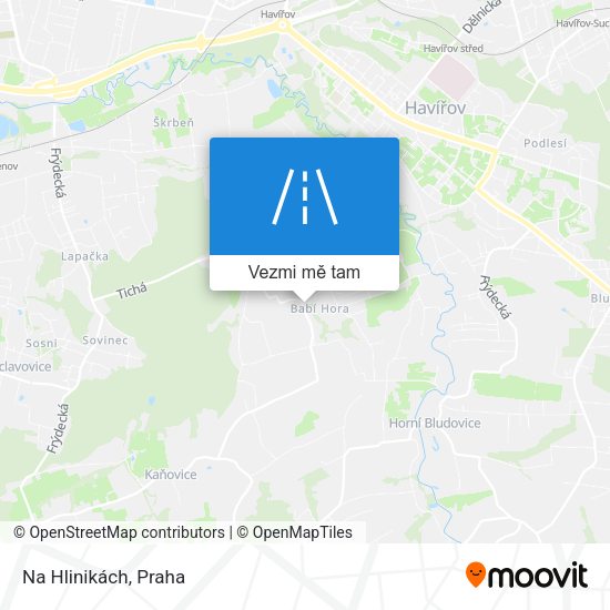 Na Hlinikách mapa