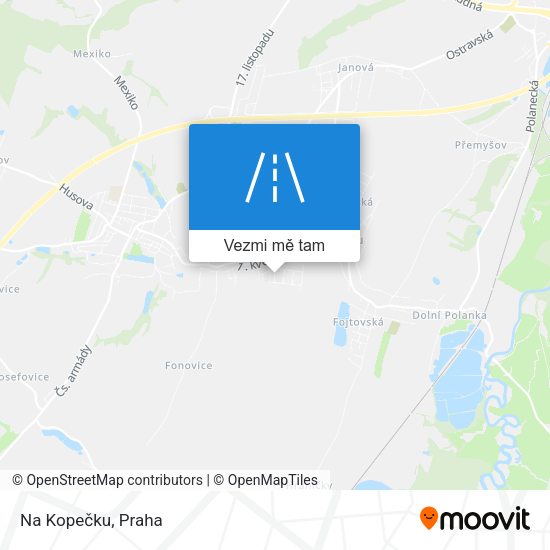Na Kopečku mapa