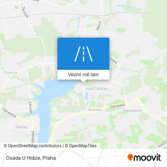 Osada U Hráze mapa