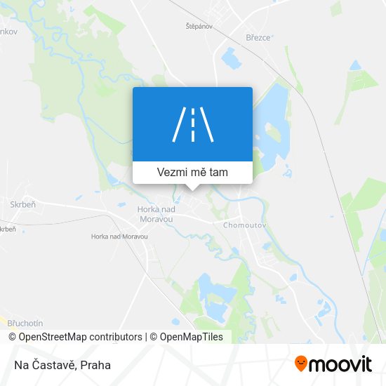 Na Častavě mapa