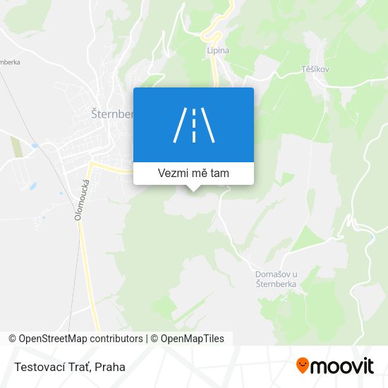 Testovací Trať mapa