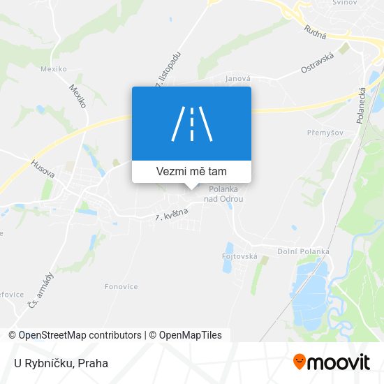 U Rybníčku mapa